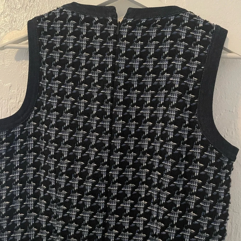 Ann Taylor Denim Tweet Houndstooth Dress size 2P - Picture 9 of 13